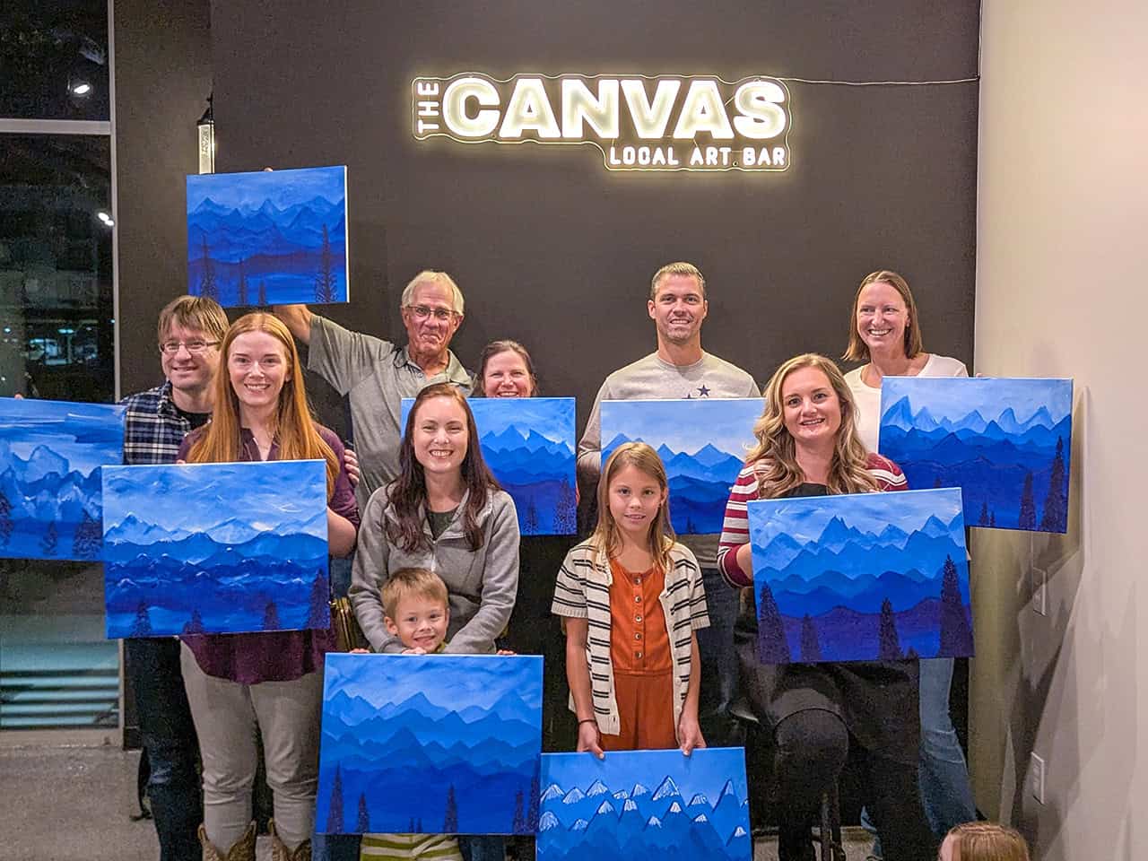 2025 class painting blue mountain range